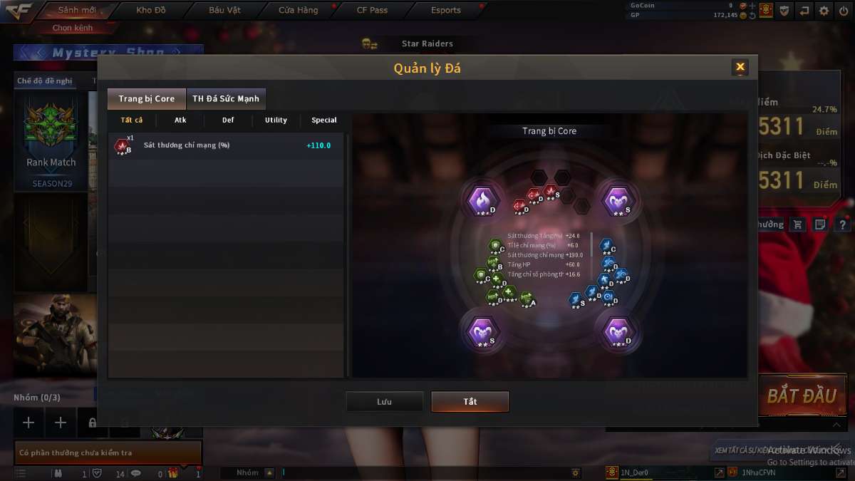 shop acc cf uy tin gia re